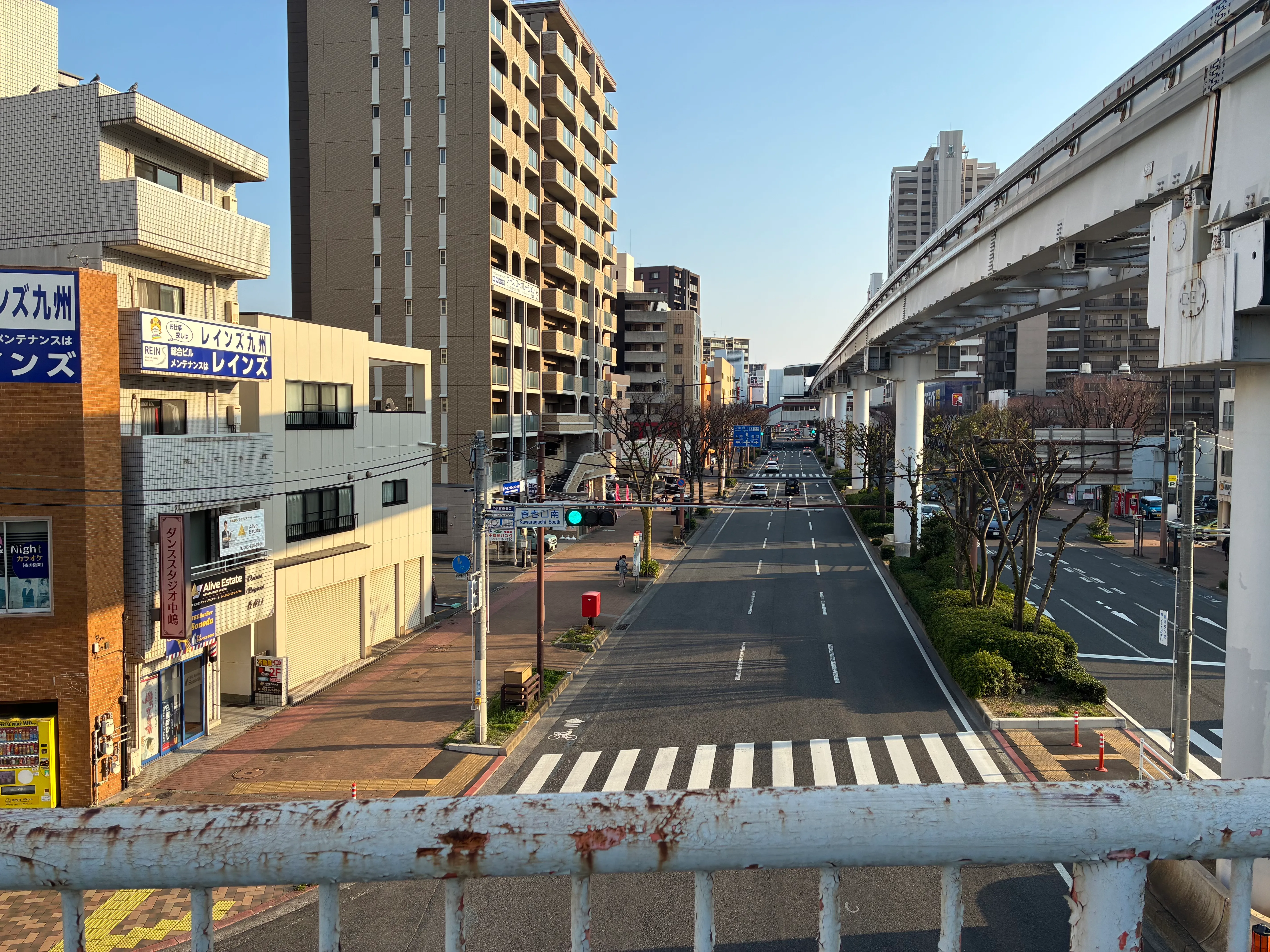 車道の景色